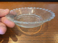 Vintage PYREX Mini Pie Tart Plate Pan 206 Scalloped Fluted Edge 6 Inch Clear USA