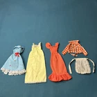 Flawed Vintage My First Barbie Easy On Clothes Lot Mattel Dresses As Is