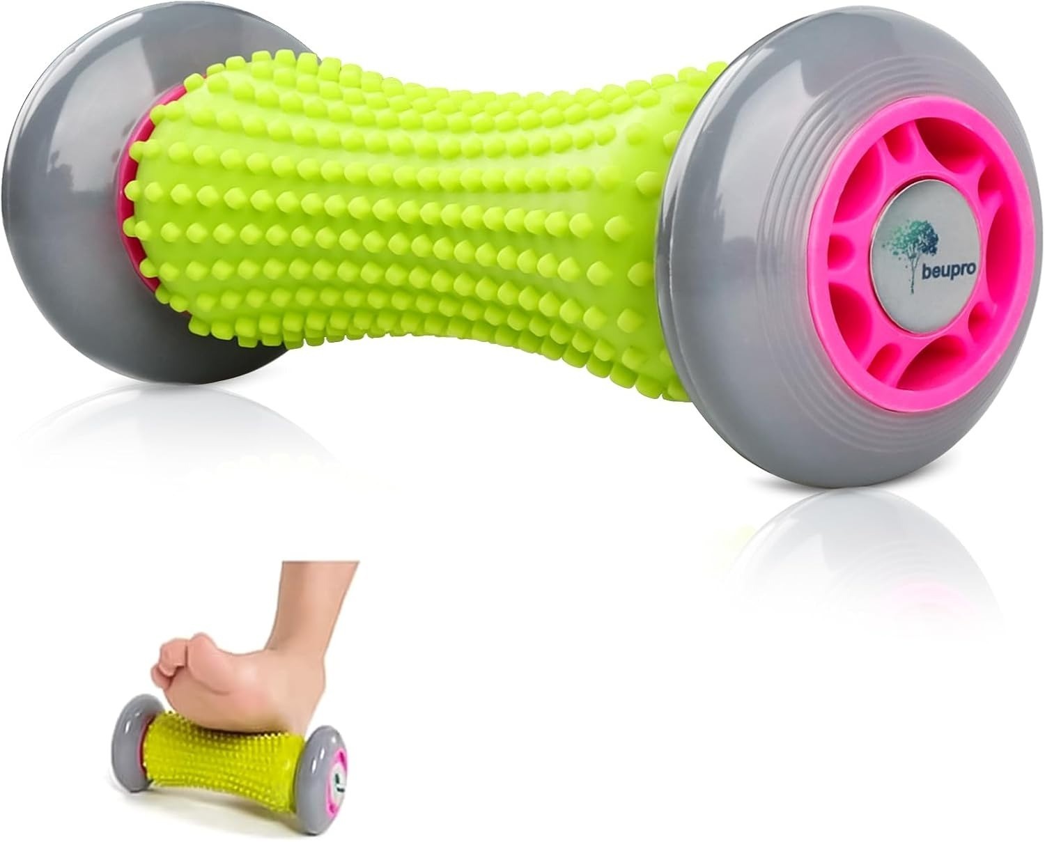 Beupro Foot Massage Roller, Muscle Roller Stick for Plantar Fasciitis Recovery