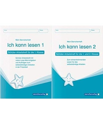 Ich kann lesen 1 und Ich kann lesen 2 als Kombi, Schüler-Arbeitshefte für die 