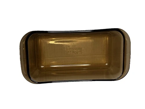 Vintage Pyrex Amber Brown Glass Loaf Pan Kitchen Bakeware Ovenware 213 1.5 Quart