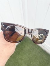 New Ray Ban Mega Wayfarer RB0840S 0840 Havana Brown Lens Size 51/21