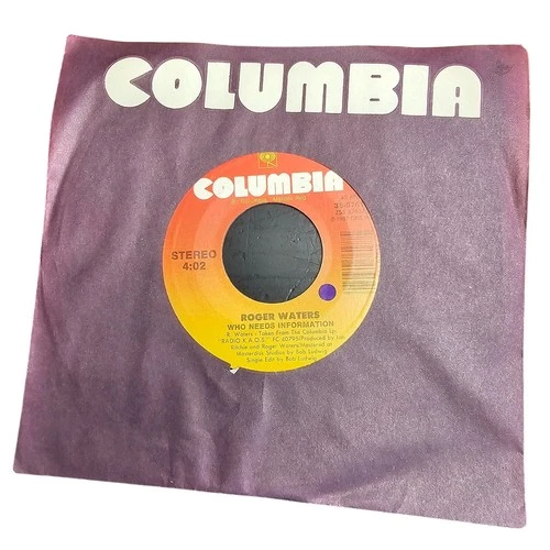 Roger Waters (Pink Floyd) / Molly's Song & Who Needs Information 7" Vinyl 45 rpm