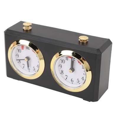 Analog Chess Clock Wind Up Multi Functional Mechanism Large Easy To Read Dials