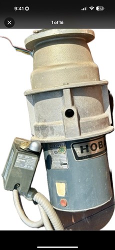 Hobart FD2 /125HS Commercial Garbage Disposer 1-1/4 hp 3ph & Furnas 58R44 Switch