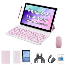 10.1 Inch Android 13 Tablet with SIM Card Slot 4G LTE Calling,12GB 512GB, 800...