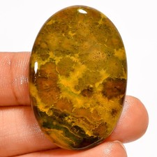 100 Natural Seam Agate Oval Shape Cabochon Gemstone 50 Ct. 40X26X5 mm UG-5346