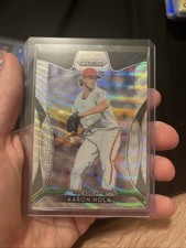 2019 Panini Prizm - Tier II Aaron Nola #191 Blue Wave Prizm /60