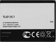 Replacement Battery for Alcatel One Touch Go Flip V 4051S TLi013C1 Battery