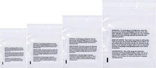 Poly Bags with Suffocation Warning 6X9", 8X10", 9X12", 11X14" - Combo Pack of 40
