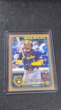 2024 Topps Update Series - Rookie Debut Jackson Chourio #US155 Gold /2024 (RC)