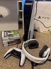 sony playstation 5 ps5 disc edition 825gb console games and Turtle beach headset