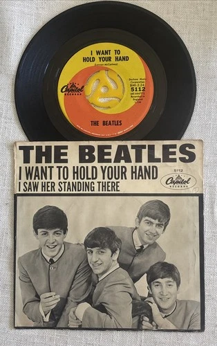 The Beatles I Wanna Hold Your Hand 45 w/ Orig. picture sleeve, Capitol 5112 EXC