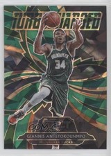 2020-21 Panini Select Turbocharged Green Prizm Giannis Antetokounmpo #4 ou0