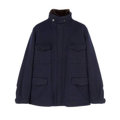 $24K Loro Piana 52 Vicuna Traveller Jacket , Castorino fur removable Collar NWT!