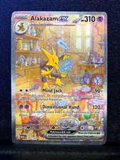 Alakazam ex 201/165 Pokemon 151 Scarlatto e Viola Illustrazione Speciale Rara (E)
