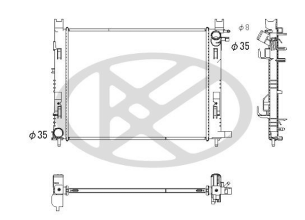 KüHler MotorküHlung FüR Renault Dacia Captur I Clio IV Duster Lodgy Logan II MCV-image
