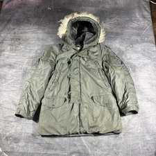 US Army Jacket Mens Medium Extreme Cold Weather N-3B Snorkel Parka 70s Military