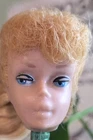 1960's Vintage Mattel Ponytail Barbie Doll Blonde Head Only #4?? TLC