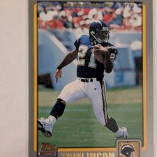 Topps 2001 Rookie LaDainian Tomlinson #350 Chargers Football Card NFL