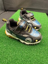 DC Comics Batman Lighted Athletic Sneakers Shoes Boys Size 8C Black Casual