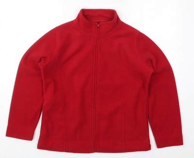 Isle Damenjacke rot Größe 14 Reißverschluss