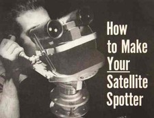 Binocular Stand Satellite Spotter Tracker How-To build PLANS