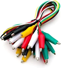 10 Pcs Alligator Clips Electrical with Wires, Preminum Crocodile Alligator Clips