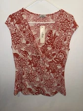 Cdw Creative Design Works Inc. Blouse No Sleeve Size Medium