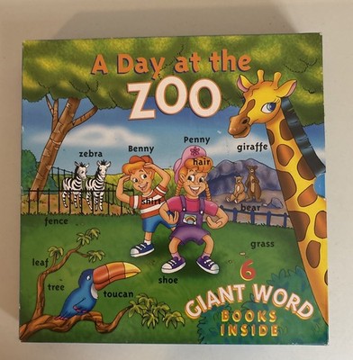 A Day at the Park, Zoo, Picnic, Circus, Mall, Camp, 6 Giant Word Board Books