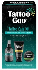 Tattoo Goo Aftercare Kit Includes Antimicrobial Soap, Balm, and Lotion, Tatto...