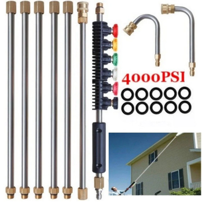 #ad 120in Pressure Washer Extension Wand Replaceable Upgraded Power Washer Lance US $27.88