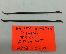 Baiter Swiss Z12956 Files, #4 Cut, 6”, (2 Pc In Lot)2546-C-10