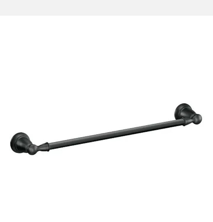 Moen Banbury Towel Bar Matte Black 18 Inch Y2618BL NEW