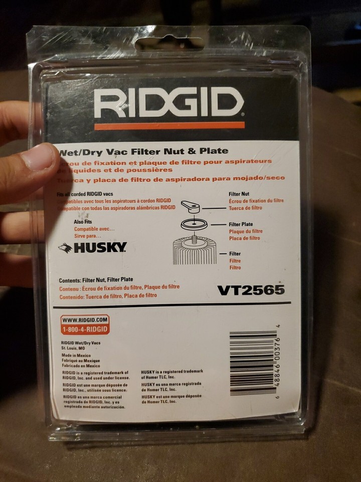 Ridgid Filter Nut And Plate For Wet Dry Vac Vt2565null