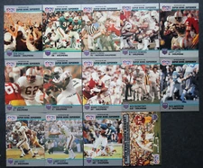 1990 Pro Set Super Bowl Supermen Miami Dolphins Team Set 14 Football Cards