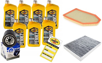 PENNZOIL 0W40  für SRT mit ORIGINAL FILTER MO-899 + Pollen Filter + Luft Filter