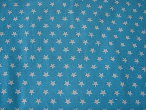 Stars Blue Cotton Fitted Cot Sheet Handmade - Picture 2 of 3