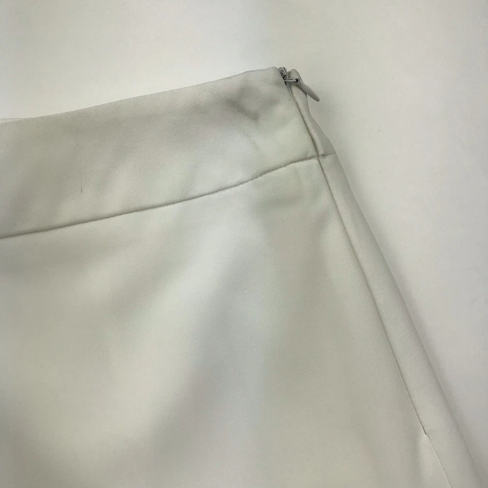 Pantalón deportivo Marina Rinaldi para mujer talla 10 blanco bolsillos con cremallera NUEVO Foto 4 de 4