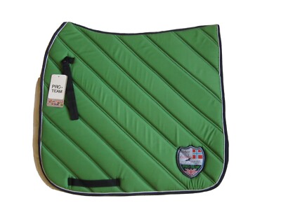 HKM Pro Team Dressur Schabracke grün WB Full Diagonal Steppung NEU