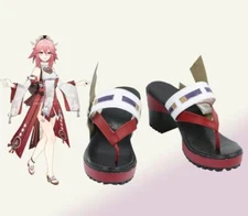 Yae Miko Genshin Impact Game Cosplay Costume Shoes High Heel