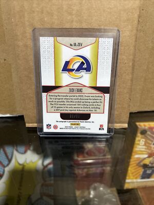 Christopher Evansさん専用 2023 Panini Legacy #UL-ZEV Zach Evans 05/50 Under the Lights Red