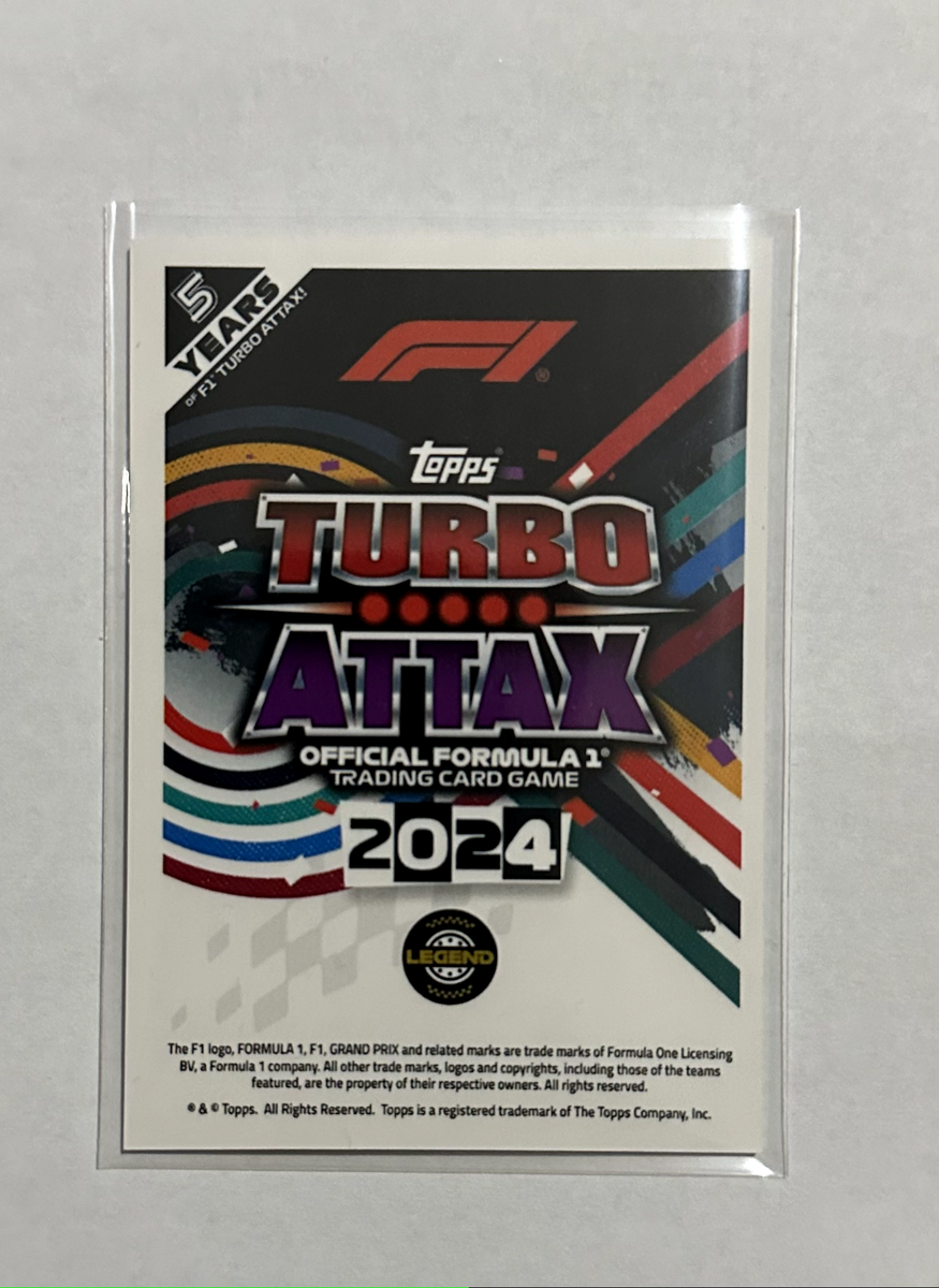 18パック Topps Formula 1 2024 Turbo Attax 2024 Topps TURBO ATTAX FORMULA 1 - Starter Pack + 2 Sachets