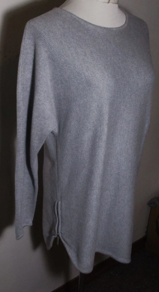 MICHAEL KORS Gray Long Sleeve Tunic Top Size M Foto 3 de 4