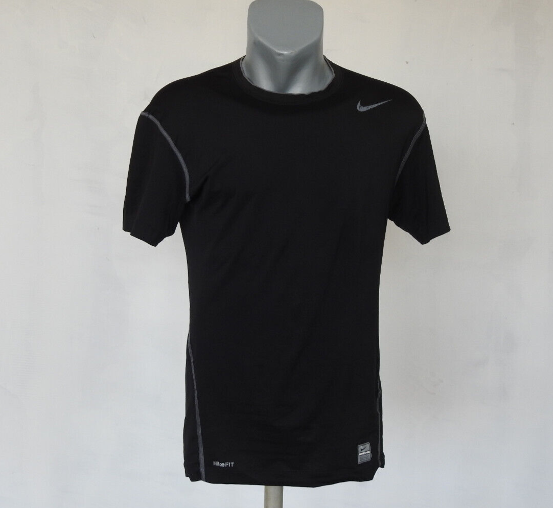 Nike Mens Pro Combat Activewear Jersey Black Compression Shirt