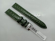 New Liverpool 18mm Genuine Calf Leather Green Alligator Grain Watch Strap XF2