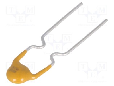 Fuse: PTC polymer 100mA grid dimension: 5.1mm THT polymer fuses Ø7.4mm