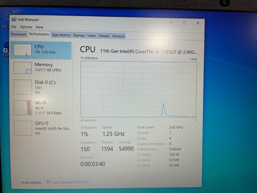 HP 15-dy2795wm 15.6" FHD IPS Laptop Intel i5-1135G7 2.4 GHz 8GB 256GB SSD W10P - Picture 8 of 8