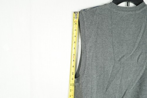 Club Room Sweater Vest Mens Cray , Size MEDIUN , 100 % cotton #1 - Picture 8 of 10
