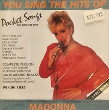 PS1035 MADONNA POCKET SONGS  KARAOKE CDG